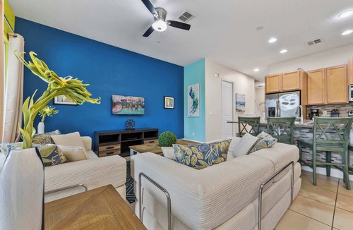 Davenport House | Bright 3B/2.5B townhome at Enclaves at Festival, minutes from Disney & Champions Gate. Private pool, resort amenities, sleeps 8.
