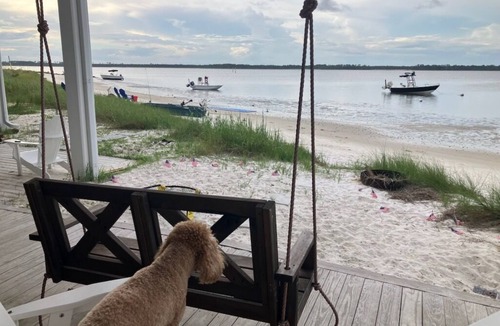 Alligator Point House | Directly on the water, great sunrise and sunset.50% off monthly rate fall/winter