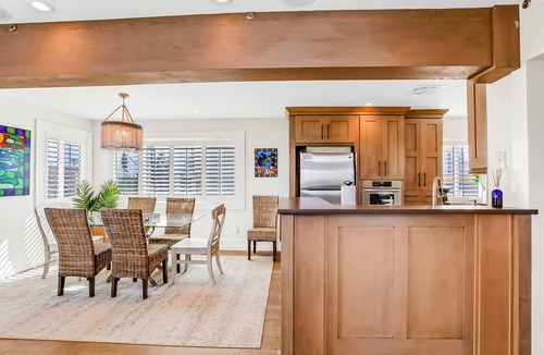 Bethune Beach House | Dog-friendly beachfront home with beach access, grill, balconies, & ocean views