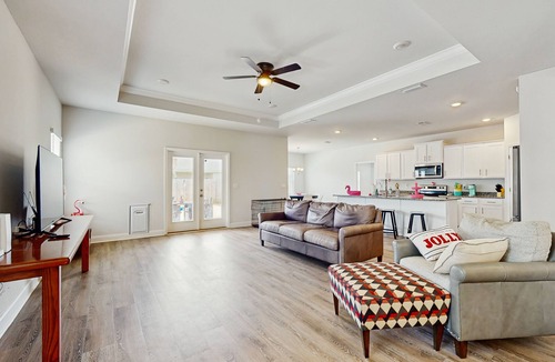 Foley House | Dog-friendly house with in-ground pool, outdoor patio, and corn hole