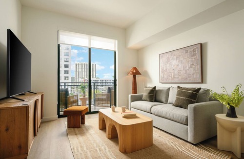 Midtown Apartment | Edgewater 2BR Suite w/Balcony | Pool | Gym | Sense28 by AvantStay