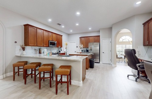Legacy Park House | Elegant home with private pool & spa, fenced yard, lanai & themed bedrooms