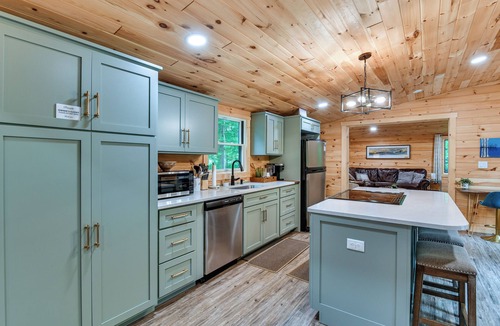 Empire Cabin | Explore Lakes & Beaches! Creekside Glen Arbor Home
