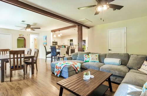 North Northwest Pensacola House | Family Pool House | Saltwater Pool + Grill | Beach
