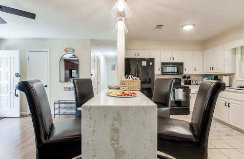 North Northwest Pensacola House | Family Pool House | Saltwater Pool + Grill | Beach