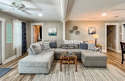 Fort Morgan Pines House | Fisherman friendly home w/ private pool, deck, patio, kitchen, kitchenette, W/D