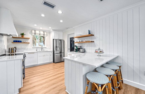 Saint Armands Key House | Five Palms | Stunning Lido Key Retreat with Private Pool, Firepit, and Steps to the Beach