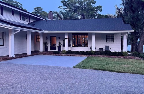 Edgewood House | Gated Lakefront Estate,Central Location on an acre with Boat ramp, and more