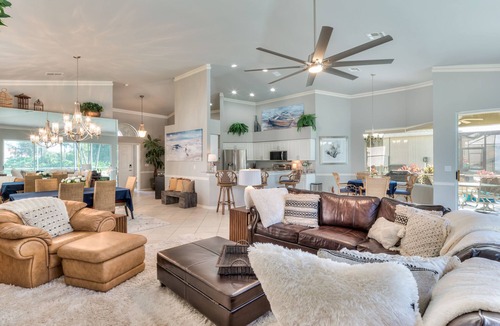Stoneybrook House | Gorgeous Stoneybrook Home with Private Pool, Lake, Golf Course, 2 King Beds!