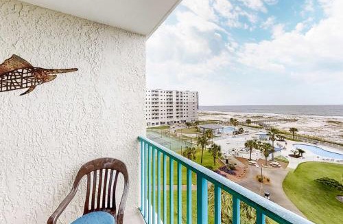 Fort Morgan House | Gulf-Facing Condo w Balcony WiFi Central AC & Resort Pools Hot Tubs Tennis