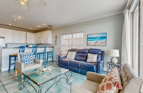 Dauphin Island Condo | Gulf-Front Condo w/Balcony, Shared Pools, and Beach Access