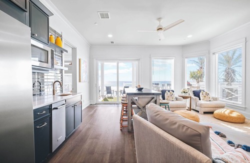 Hollywood Beach House | Gulf-front luxury with infinity pool, direct beach access, game room, & elevator
