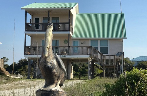 Fort Morgan House | Gulf Shores, Al Ft Morgan, Pet Friendly Beach House only 40 steps to sand dunes-