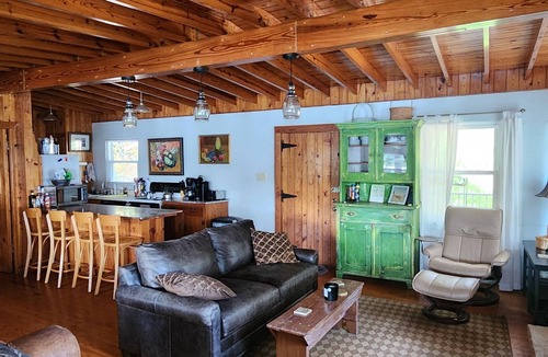 Guntersville House | Guntersville Waterfront Cabin - Panoramic View - Large Dock