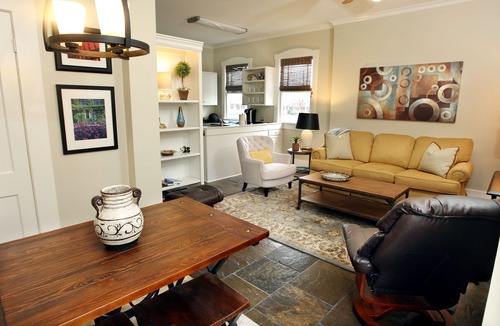 East Midtown Apartment | Historic Cottage Yellow Door in Midtown