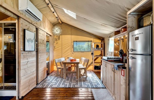 Wears Valley House | Incredible Tented Cabin with Fire Pit and Hot-tub in Sevierville, Tennessee