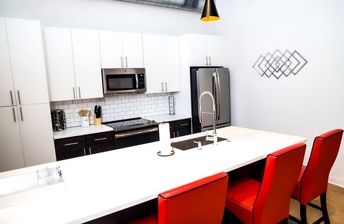 Five Points South Apartment | Industrial Loft Downtown | Stylish & Convenient