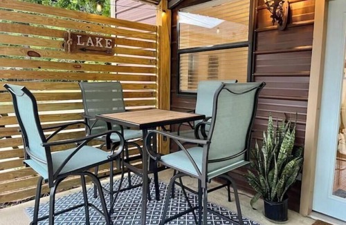 Little Kowaliga House | Lake Martin Boathouse great for couples: steps to the dock. Paddleboat included.