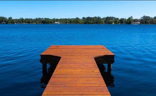Interlachen House | Lakeside Retreat with pool, dock & game room