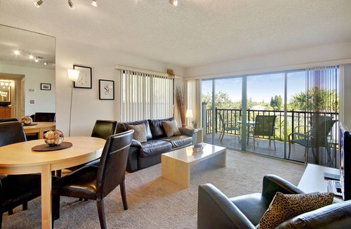 Sunset Beach Condo | Land's End 402 building 1 TOP floor|Across Pool and Hot tub|Amazing remodel!