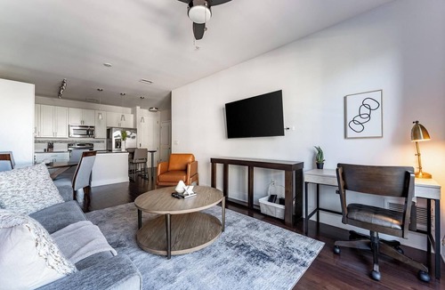 Central Business District Apartment | Landing | Chic 1BD, Rooftop Lounge, Gym