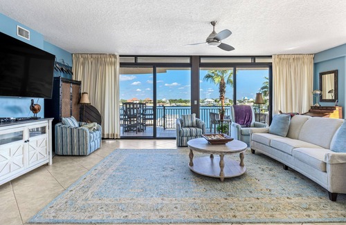 Orange Beach East Condo | Legacy Key #203 - Balcony Views Overlooking Ole River!