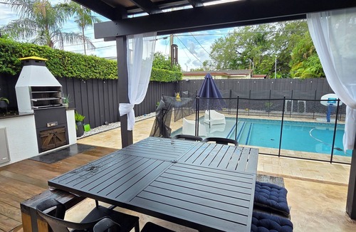 Ludlam House | Lush Retreat: Pool, Gazebo, Outdoor Kitchen