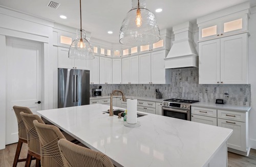 Seagrove Beach House | Luxe 5BR with Pool, Hot Tub, Outdoor Kitchen, Bikes, Close to Beach & Seaside