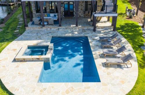 Dadeville House | Luxe Lake Martin Home Pool Hot Tub Boat Dock