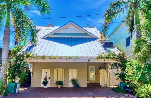 Pass-a-Grille Villa | Luxury Beachside French Villa with Private Beach Path