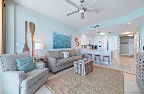 Gulf Shores Condo | Luxury Gulf Front Getaway! Coastal Chic Escape at Lighthouse! Penthouse Views!