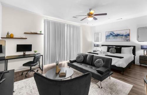 Five Points South Apartment | Luxury King Bed Suite A plus Amenities and Great Location