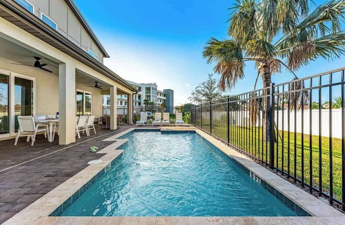 Melbourne Beach House | Mimosa Manor | Brand New Beachfacing Home w PVT Pool, Theater, Arcade, & More