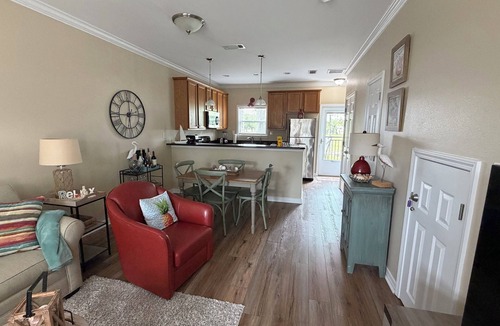 Long Beach Condo | No Egrets: 2 BR Condo Gulf Views, Pool, Walk to Beach, Golf Cart District