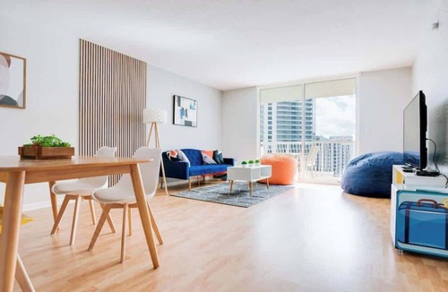 Brickell Condo | Ocean&City Views Lux Miami Brickell Sleeps 4 KngBd