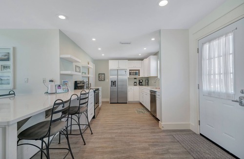 Fort Morgan House | OCEANFRONT home. Oversized deck will lead you to white sand and blue seas.