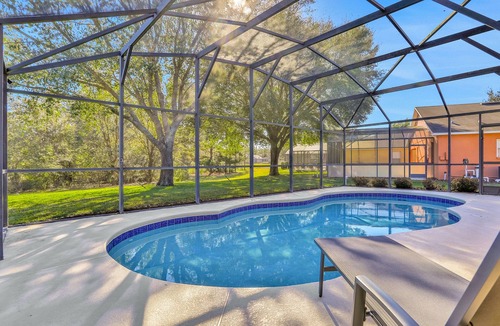 Silver Creek House | Peaceful home with an enclosed patio, pool, grill, washer/dryer, & AC