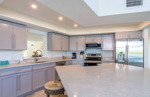 Marathon House | Pirate Point, Luxe 5BR Escape w/Pool, Tiki, & Dock Minutes from the Beach