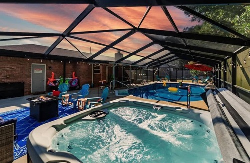 Myrtle Grove House | Poolside Family Retreat w/Hot Tub & Game Room