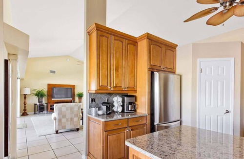 Caloosahatchee Villa | Pretty Waterfront Home w/Heated Pool/Spa + Tiki