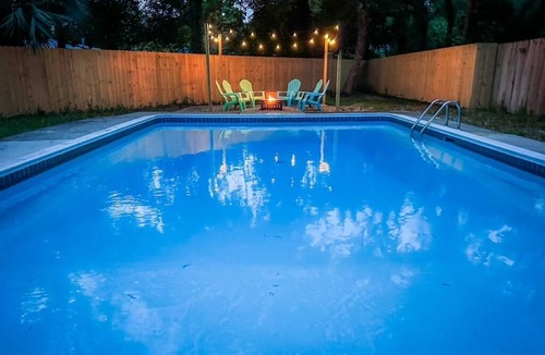 Pensacola House | Private 4 bedroom house near the beach with pool, hot tub, fire pit, game room.