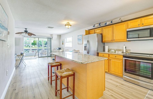 Flor-a-mar House | Private Dock! Canalfront Home: 4 Mi to Beaches