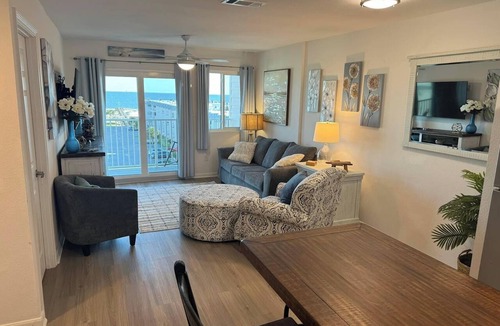 Fort Morgan Condo | Remodeled 2BR 2BA top floor BEACH front condo in Building 4 at popular resort!