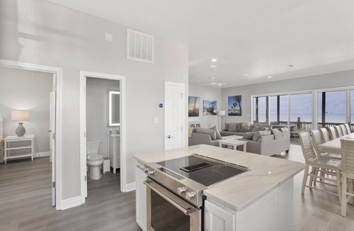 Fort Morgan House | Reserve now. Beautiful pool and ocean. Easy social distancing. Huge pool deck.