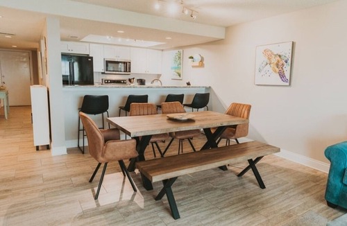 Pensacola Beach House | ROOMY 3 bedroom Waterview Sleeps 9-Pool Balcony Dock Pickleball on Trolley Stop