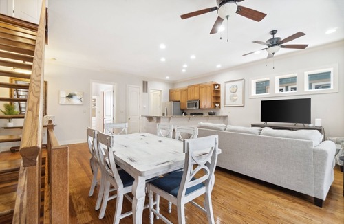 Crescent Beach House | Rose of the Dunes | 4BR Walk to Beach Heated Pool Sleeps 13