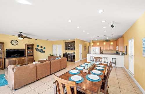 Fort Morgan House | Sand-Y-Sol | 4BR/4BA Gulf-View Home | Sleeps 10 | Deck + Dog-Friendly