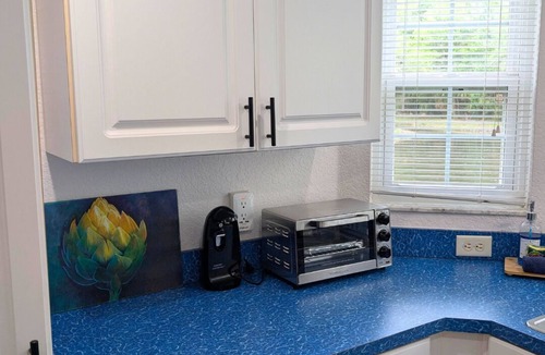 Lutz Apartment | Sea and Be Free Luxury King Condo, Lanai, Ground Floor - Clothing Optional