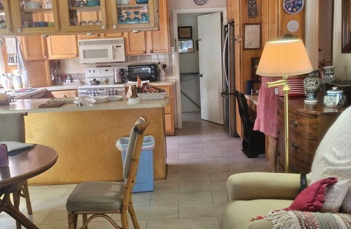 North Forest Hills House | Serene Lakefront North Tampa Top-Notch 4-bed Courtyard Home Golf Cart Getaway