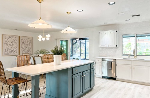 Iona House | Serene Waterfront Home with Pool. Minutes to Sanibel & Fort Myers Beach.